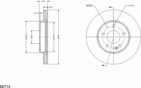 Remy RAD1483C - Тормозной диск autospares.lv