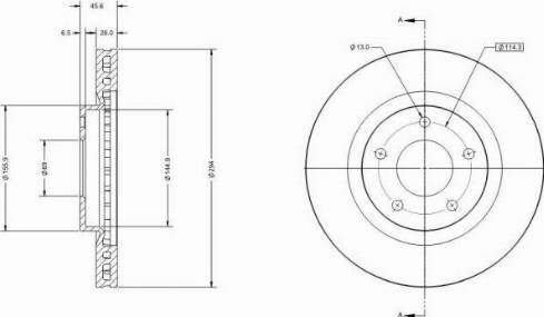 Remy RAD1482C - Тормозной диск autospares.lv