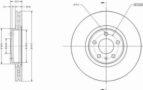 Remy RAD1487C - Тормозной диск autospares.lv