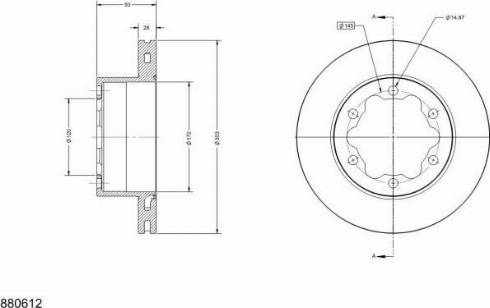 Remy RAD1431C - Тормозной диск autospares.lv