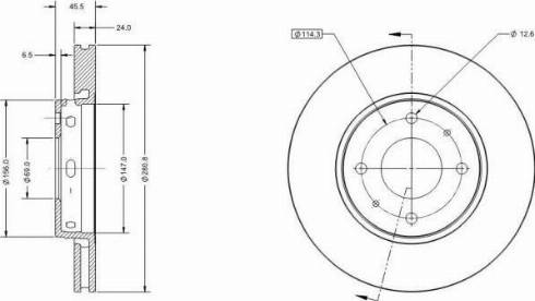 Remy RAD1438C - Тормозной диск autospares.lv