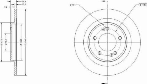 Remy RAD1476C - Тормозной диск autospares.lv