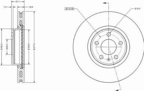 Remy RAD1596C - Тормозной диск autospares.lv