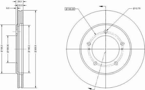 Remy RAD1546C - Тормозной диск autospares.lv