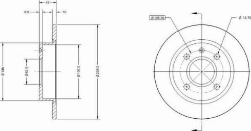 Remy RAD1540C - Тормозной диск autospares.lv