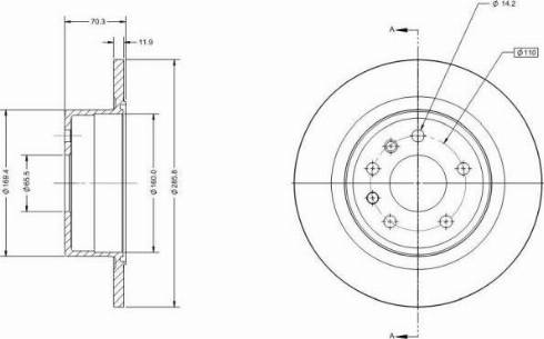 Remy RAD1554C - Тормозной диск autospares.lv