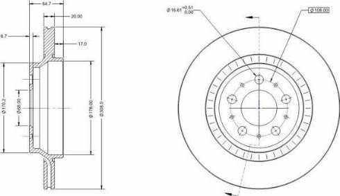 Remy RAD1556C - Тормозной диск autospares.lv