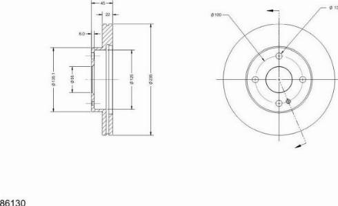 Remy RAD1551C - Тормозной диск autospares.lv