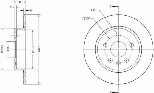 Remy RAD1558C - Тормозной диск autospares.lv