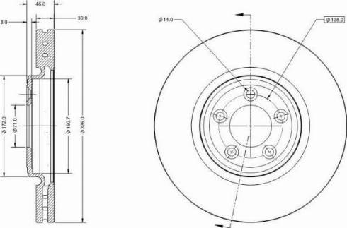 Remy RAD1552C - Тормозной диск autospares.lv