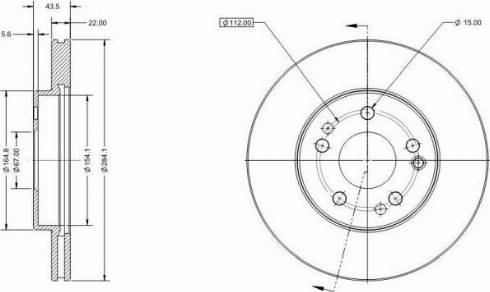 Remy RAD1569C - Тормозной диск autospares.lv