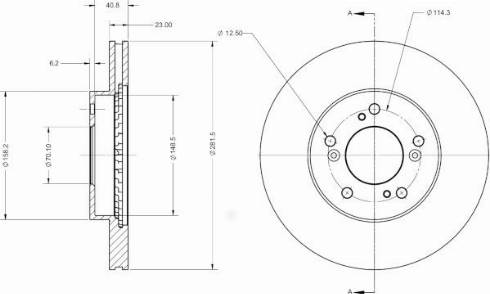 Remy RAD1565C - Тормозной диск autospares.lv