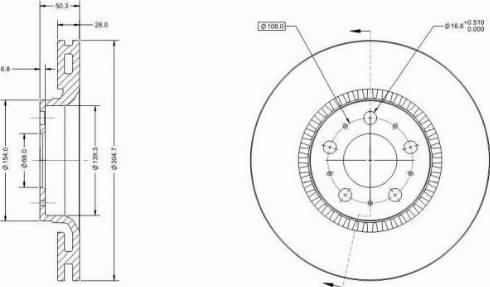 Remy RAD1566C - Тормозной диск autospares.lv