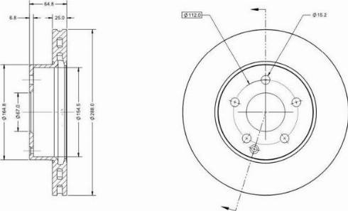 Remy RAD1505C - Тормозной диск autospares.lv