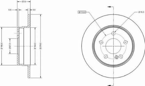 Remy RAD1506C - Тормозной диск autospares.lv