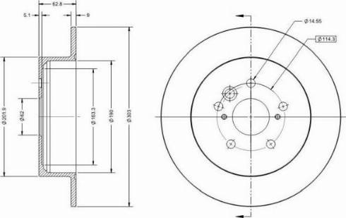 Remy RAD1501C - Тормозной диск autospares.lv