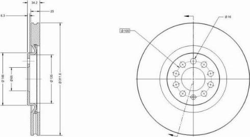 Remy RAD1502C - Тормозной диск autospares.lv