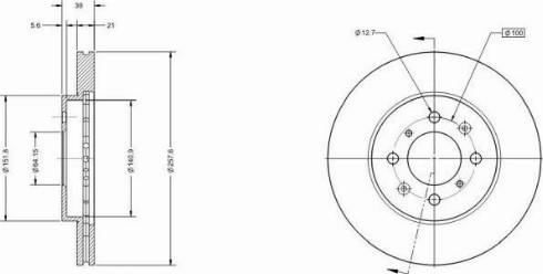 Remy RAD1507C - Тормозной диск autospares.lv