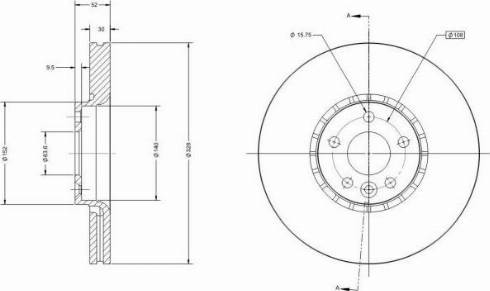 Remy RAD1519C - Тормозной диск autospares.lv