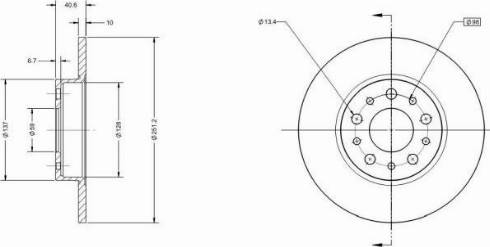 Remy RAD1510C - Тормозной диск autospares.lv