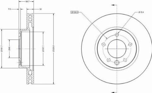 Remy RAD1518C - Тормозной диск autospares.lv