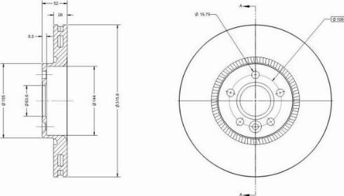 Remy RAD1513C - Тормозной диск autospares.lv