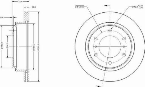 Remy RAD1512C - Тормозной диск autospares.lv