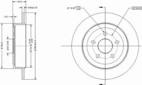 Remy RAD1587C - Тормозной диск autospares.lv