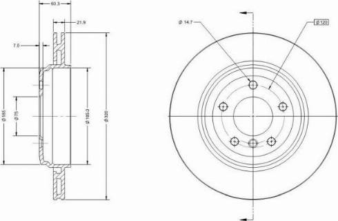 Remy RAD1539C - Тормозной диск autospares.lv