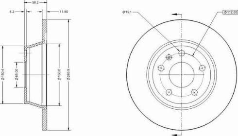 Remy RAD1533C - Тормозной диск autospares.lv