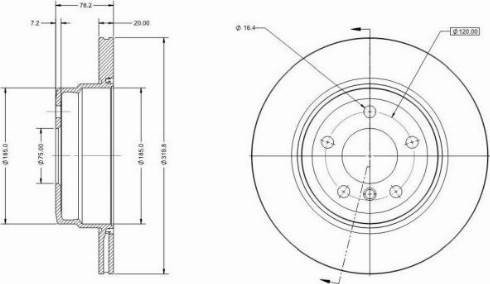 Remy RAD1529C - Тормозной диск autospares.lv