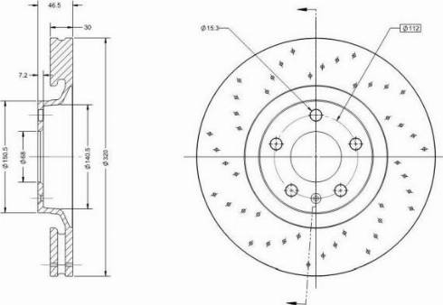 Remy RAD1523C - Тормозной диск autospares.lv