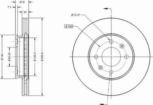 Remy RAD1527C - Тормозной диск autospares.lv