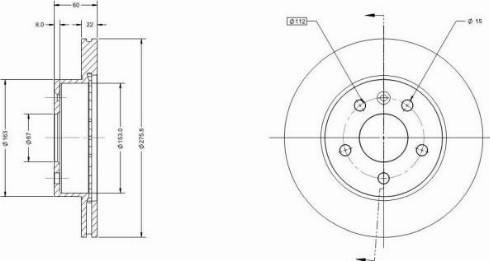 Remy RAD1575C - Тормозной диск autospares.lv