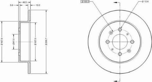 Remy RAD1577C - Тормозной диск autospares.lv