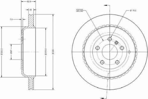 Remy RAD1695C - Тормозной диск autospares.lv