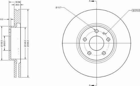 Remy RAD1693C - Тормозной диск autospares.lv