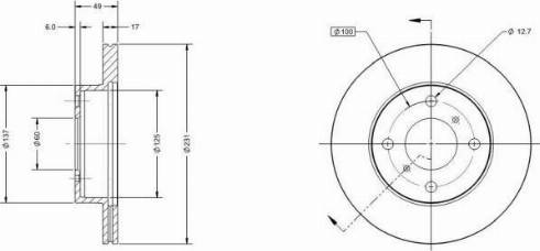 Remy RAD1697C - Тормозной диск autospares.lv