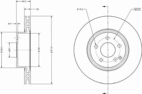 Remy RAD1649C - Тормозной диск autospares.lv