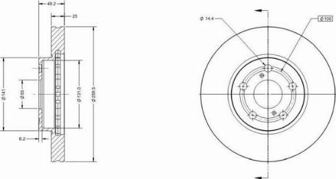 Remy RAD1640C - Тормозной диск autospares.lv