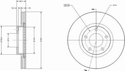 Remy RAD1643C - Тормозной диск autospares.lv