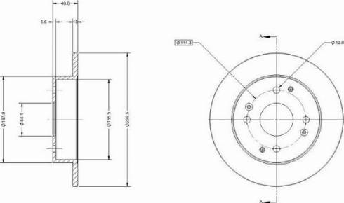 Remy RAD1654C - Тормозной диск autospares.lv