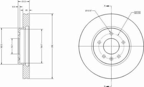 Remy RAD1653C - Тормозной диск autospares.lv