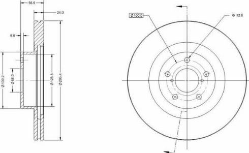 Remy RAD1664C - Тормозной диск autospares.lv