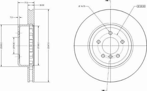 Remy RAD1661C - Тормозной диск autospares.lv