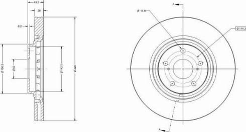 Remy RAD1663C - Тормозной диск autospares.lv