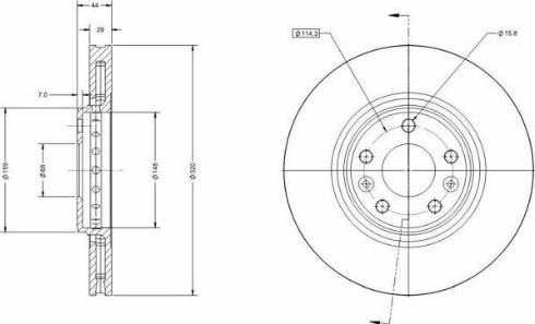 Remy RAD1619C - Тормозной диск autospares.lv