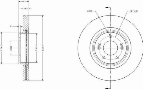 Remy RAD1611C - Тормозной диск autospares.lv