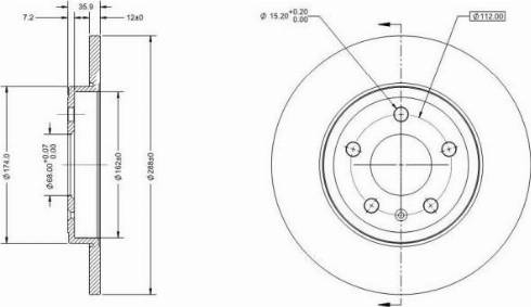 Remy RAD1618C - Тормозной диск autospares.lv