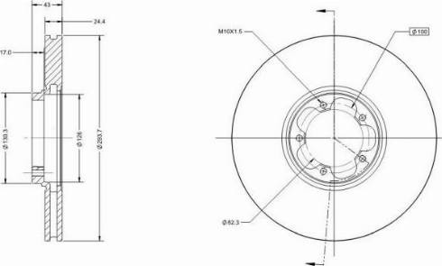 Remy RAD1613C - Тормозной диск autospares.lv